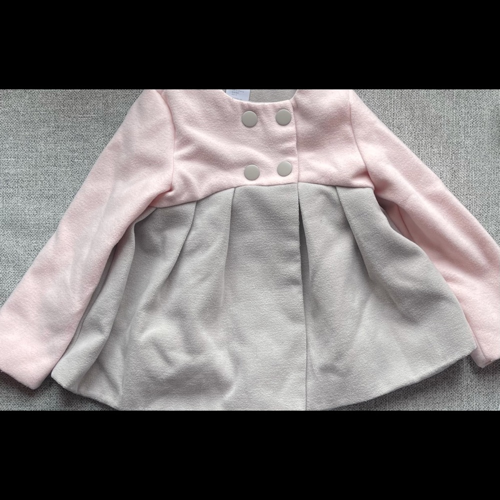 2T Pink and Grey Coat